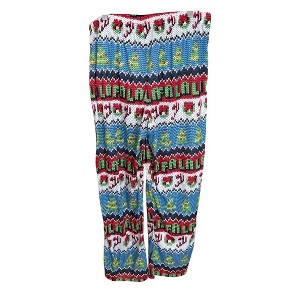 Ugly Christmas Pants With Festive Patterns & Elastic Waist NWOT - Picture 4 of 6